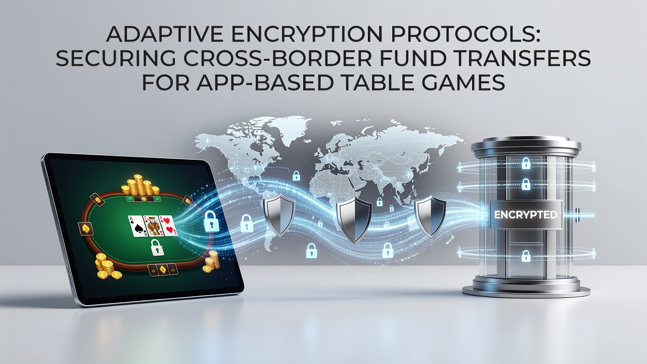 Adaptive encryption protocols securing digital transactions in mobile table game applications