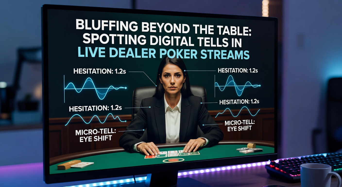 Close-up of a live dealer poker stream interface displaying player betting screens, chat windows, and real-time card reveals