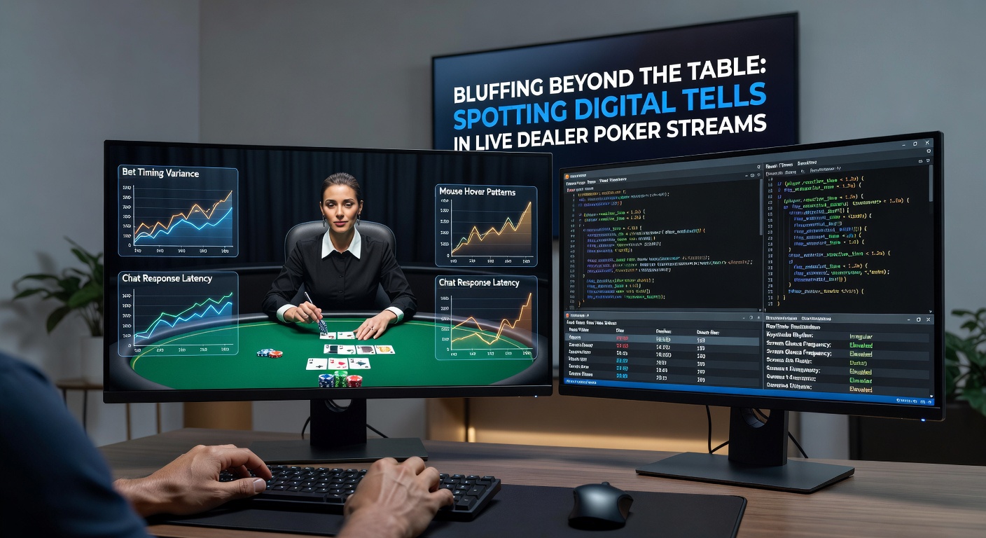 Split-screen view of a live poker stream highlighting betting sliders, chat bubbles, and player avatars during a tense showdown