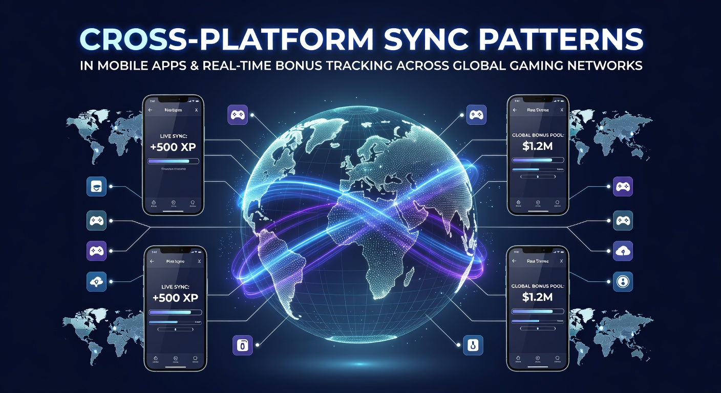 Diagram illustrating cross-platform data synchronization in mobile gaming apps