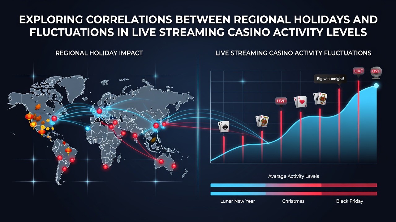Live streaming casino interface showing player activity during a regional holiday period with festive overlays and increased viewer counts