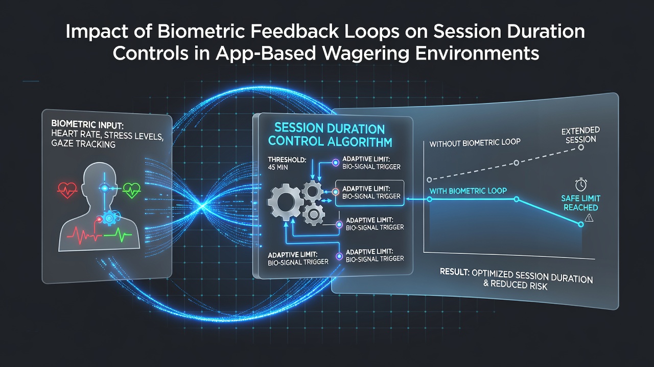Biometric sensors integrated into mobile wagering apps monitoring user physiological responses during gameplay sessions